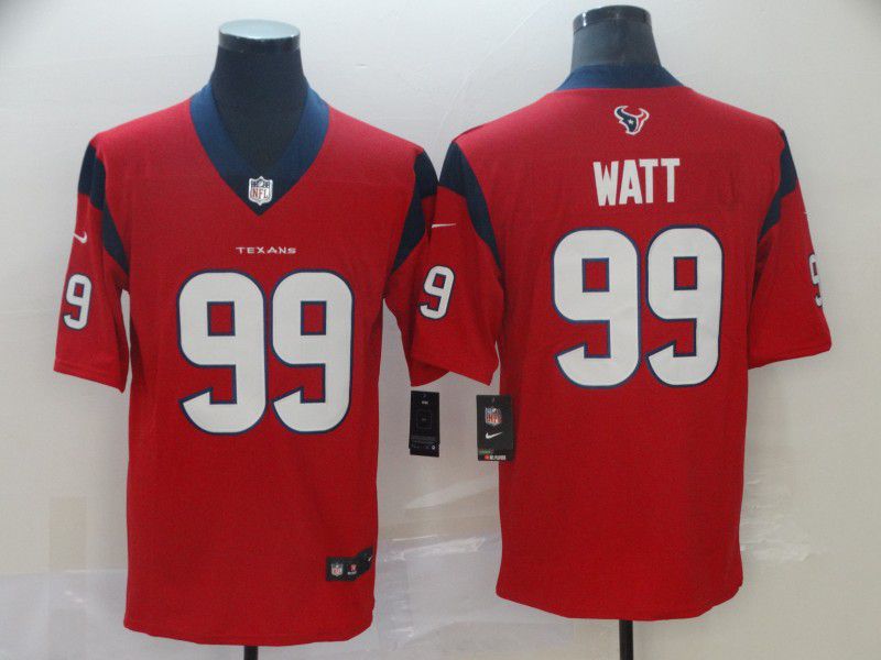 Men Houston Texans #99 Watt Red Nike Vapor Untouchable Limited Player NFL Jerseys